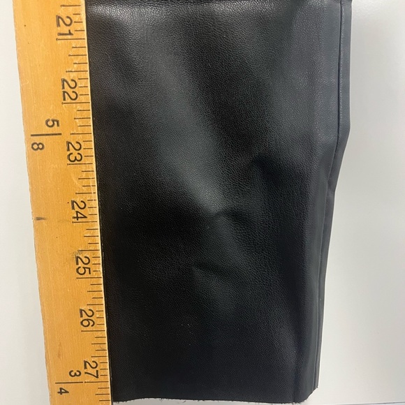 Zara Black Faux‎ Leather High Waist Leggings Sz. S - Picture 8 of 8